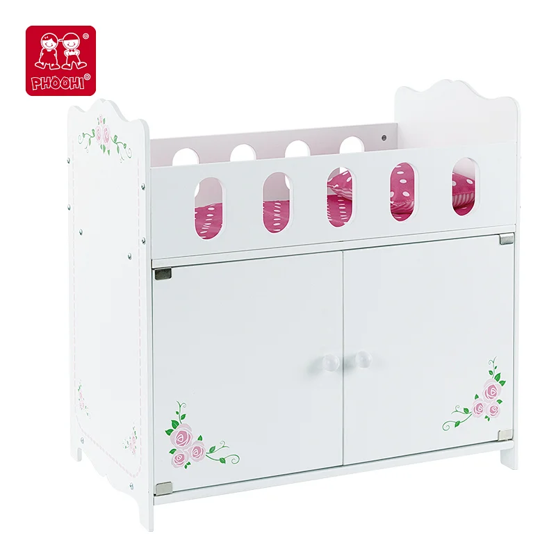 Doll Crib with Cabinet
