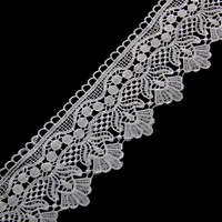 7cm Saree Chemical Embroidery White Lace for Bag Decoration