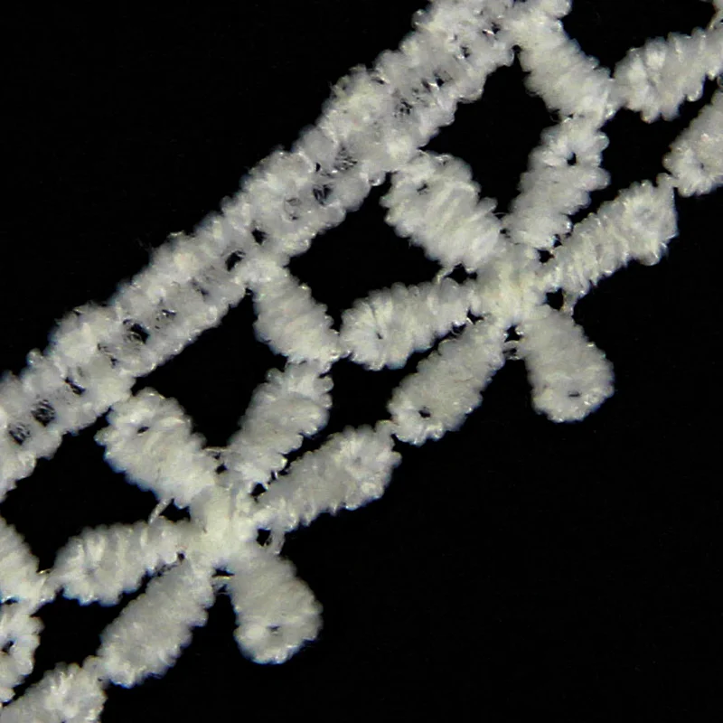 2cm Fresh Flowers Pattern Coat Milk yarn Chemical Lace