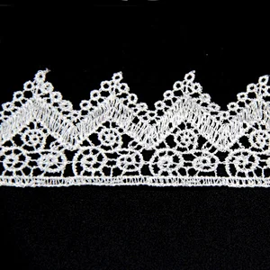 3CM High Quality Water Soluble  Embroidery Chemical Polyester Lace for Dress