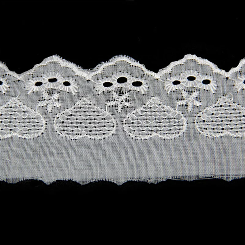 Wholesale White TC Swiss Lace for Cloth Decoration