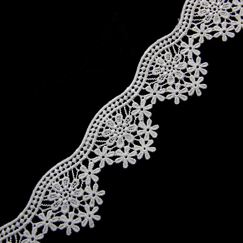 5cm Wedding Chemical Embroidery Polyester Lace for Clothes