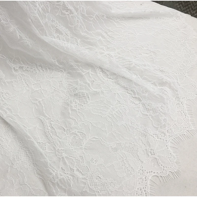 2019 New Style Tulle Embroidered Nylon Lace Fabric