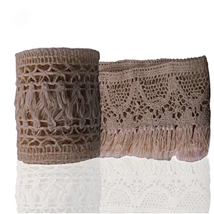 Promotional african multi-size cotton lining lace trim