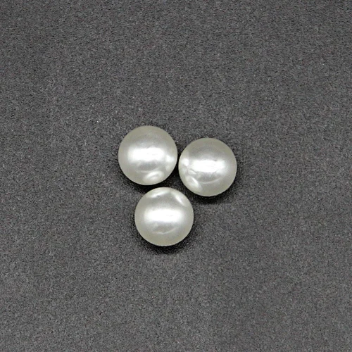Silvery without Hole Spherical 9mm ABS Pearl Beads for Clothes