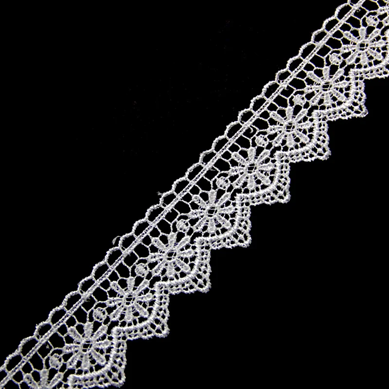 6.7cm Chemical Polyester Embroidery Lace Trim