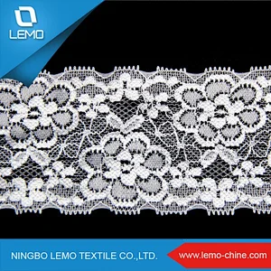 Renown White Tulle Beaded Lace Fabric Wholesale for Asian Marekt