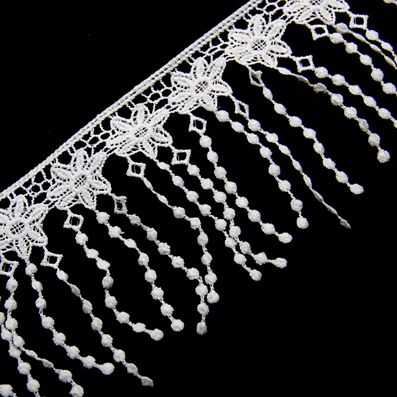 10.8cm  100% Polyester Chemical Embroidery Lace Trim
