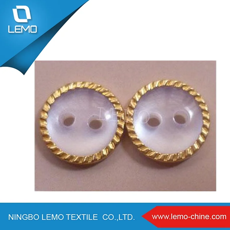 Metal Binding Resin Buttons for garments accessories