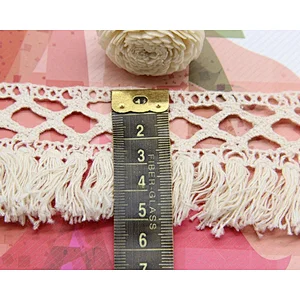5CM  DIY Craft Delicate  Cotton Lace Trim Ribbon