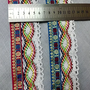 2019 embroidery polyester  lace trim lace ribbon  for lace dress