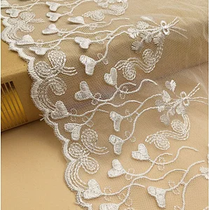 2019 fashion french tulle lace net lace fabric polyester embroidery