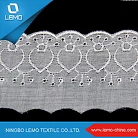 lemo Embroidery cotton lace collar for wedding dress