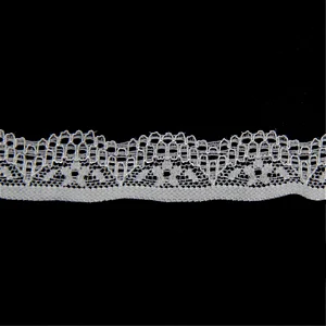 1.8cm Lycra Nylon Spandex Elastic Lace for Cloth Decoration