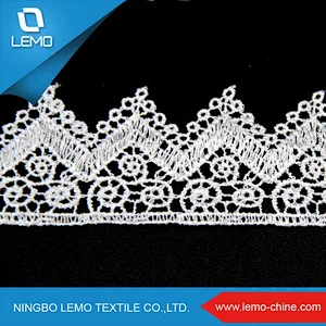 Wide used Elegant 3D embroidery organza lace fabric french voile lace for dress china wholesale