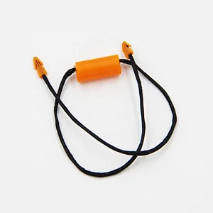 custom hang tag seal,clear plastic hang tag string/rope,elastic cord hang tag