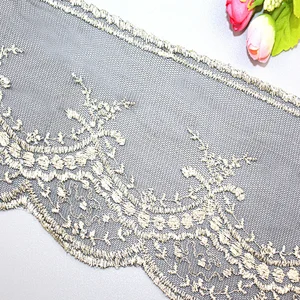 12cm net chemical lace fabric for wedding dress