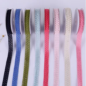 2 cm african colorful double cotton/polyester  lace trim