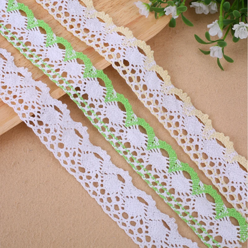 African Multicolor 4CM 100% cotton lace