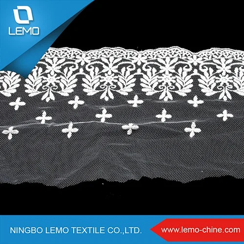 High Quality 100% Cotton Polish Lace Fabric Design