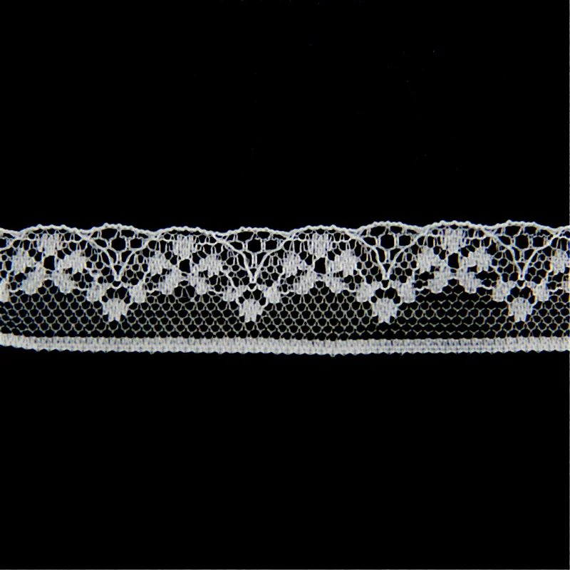 1.7cm Allover Nylon Elastic Knitted Narrow Lace Fabric for Underwear