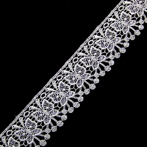 10.5cm Mesh Embroidery Lace Trim With Inelastic