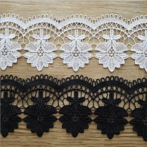 5cm Chemical Embroidery Water Soluble Polyester Lace for Cloth