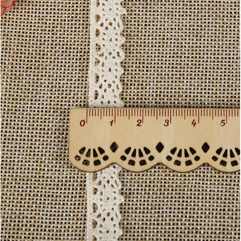 wholesale african different sizes of cotton woven lace trim
