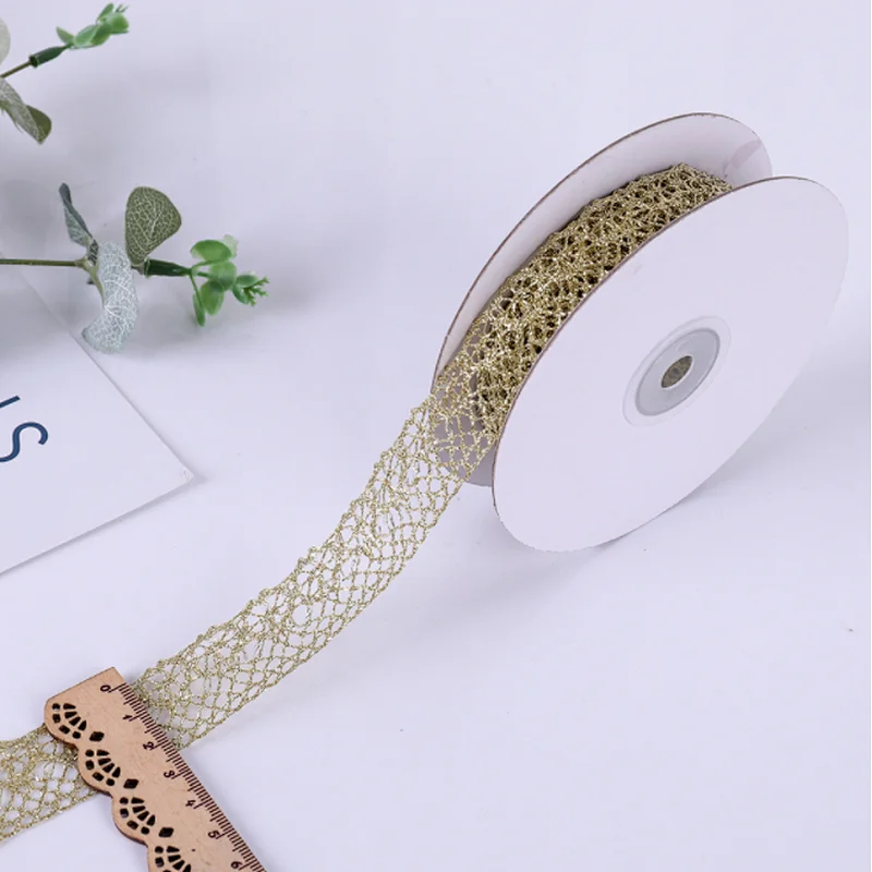High Quality 10 Yards colorful Lace Ribbon Lace Trim DIY Embroidered For Sewing Decoration French lace fabric