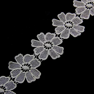 5cm Fashionable Flower Design Chemical Embroidery Lace
