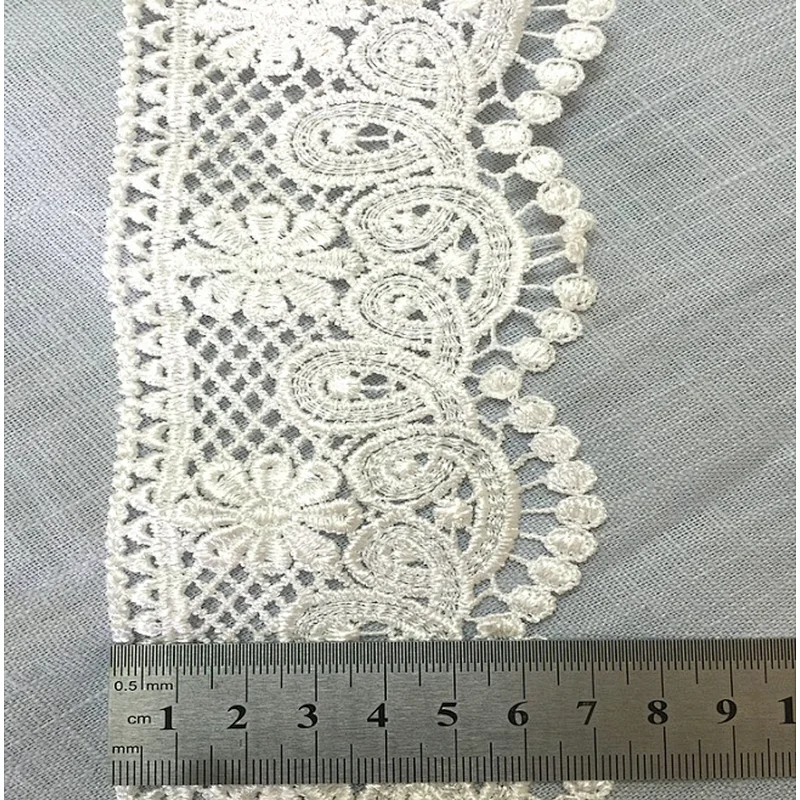 african lace fabric embroidery polyester lace  trim design chemical lace