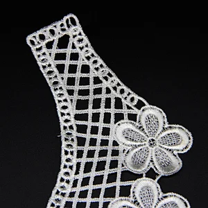 12cm  2019 New Style Polyester Collar Vivid Decorative Flower pattern Lace