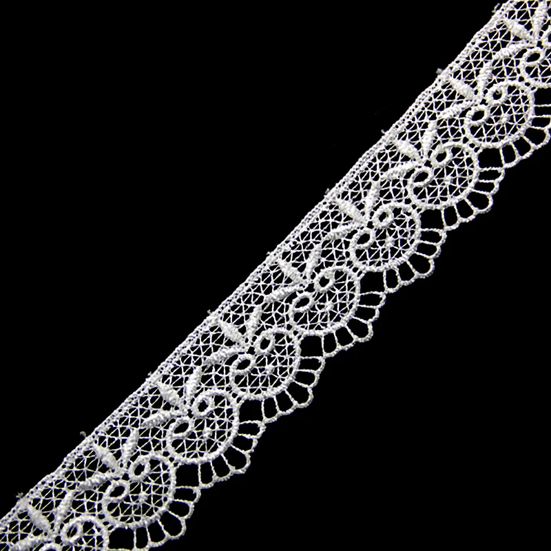 4.2cm Water Soluble Chemical Polyester Lace Trim for Dress Decoration