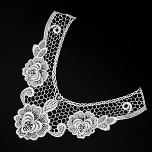 12cm Embroidery V Shaped Sweet Flower Collar Lace