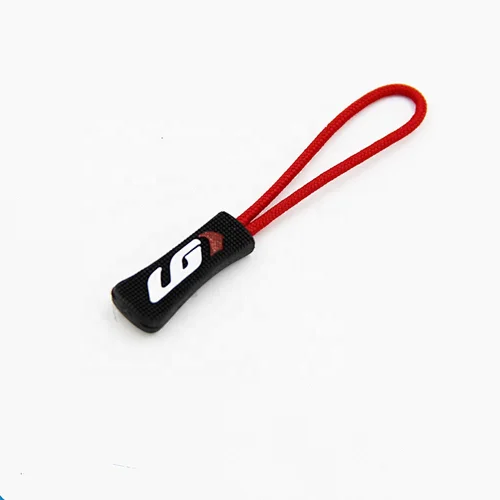 Personalized Pvc Woven Zipper Puller, Zip Slider Puller