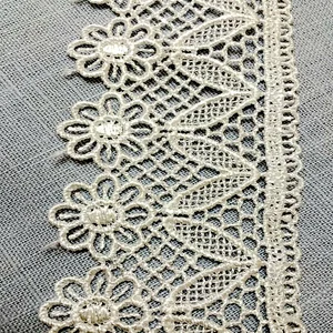 polyester african lace fabric embroidery border lace trim for home textile