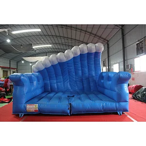 Air constant inflatable surf board games,inflatable mechanical surf board bouncer,inflatable simulation surf board trampoline