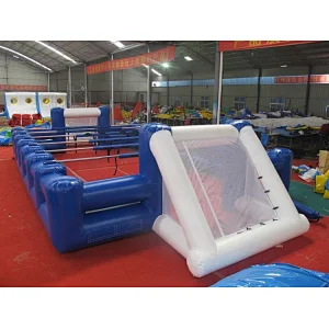 Hot sale fanatic air football goal inflatable soap football field