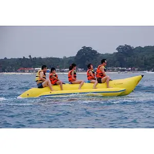 0.9mm pvc Inflatable water banana boat for sale price