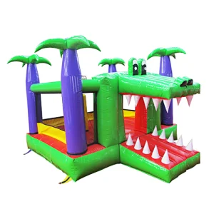 crocodile inflatable bouncer combo slide for toddlers,Crocodile bouncer,Inflatable Castle With Slide Crocodile Modeling