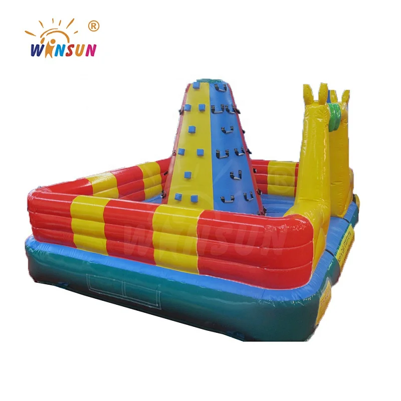 CE Hot Sale Durable Kids Inflatable Rock Climbing Wall