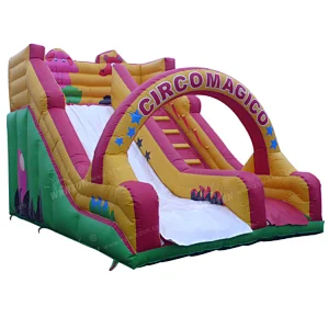 Custom Logo Large long inflatable 0.55mm PVC water Mini jungle Slide