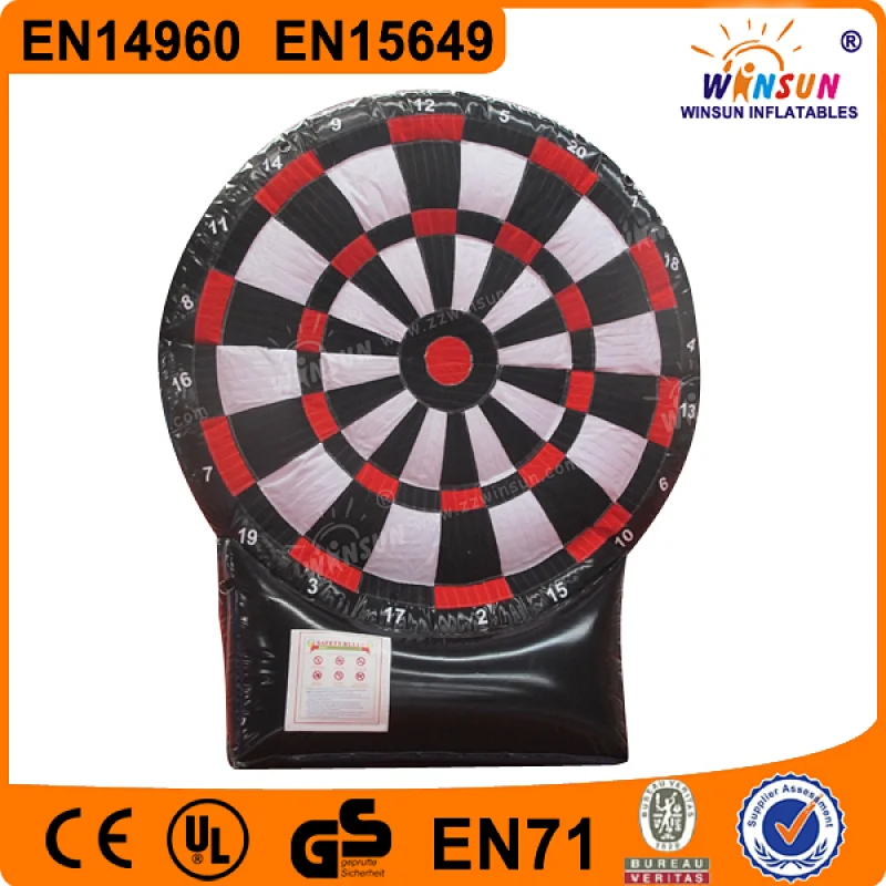 outdoor cheap inflatable dart board soccer dart board/football dart board for kids