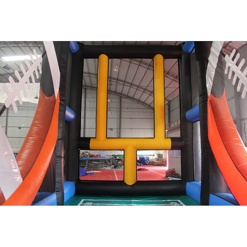 Inflatable American football toss game Challenge sports game, giant inflatable rugby American football field goal