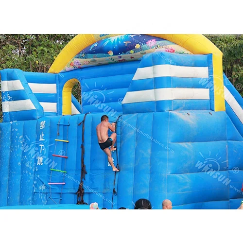 Outdoor inflatable water slide one word clear water park
