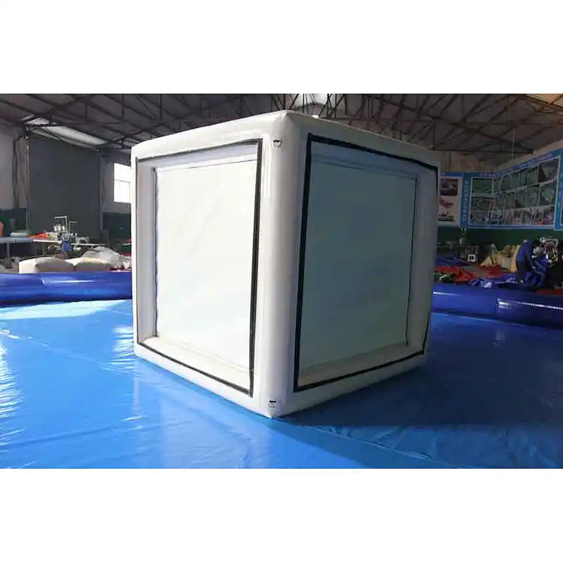 Airtight inflatable lose weight airtight booth room, inflatable kiosk house, air sealed portable office for promotion