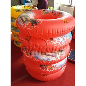Hot sale inflatable round rive swimming float ring, colourful swimming ring adult
