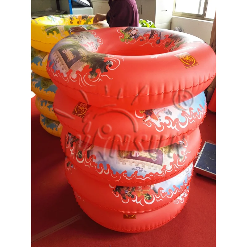 Hot sale inflatable round rive swimming float ring, colourful swimming ring adult