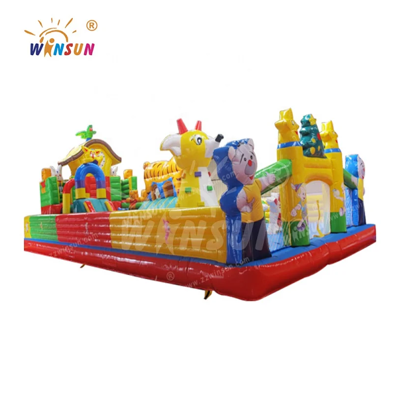CE PVC inflatable amusement park giant inflatable fun city