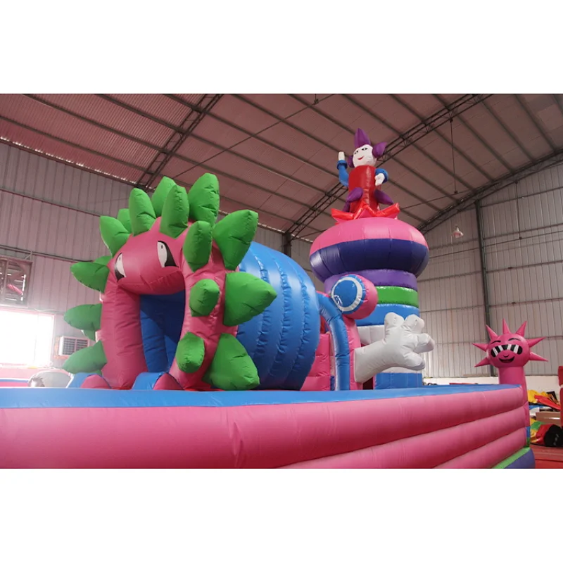 Children inflatable flower trampoline, fairly inflatable fun city game, fun fair amusement equipment for sale